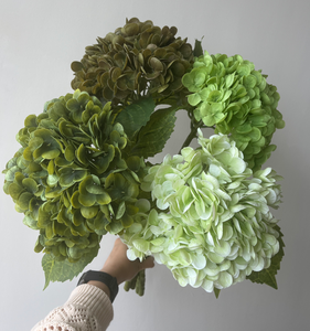 YH030 Fleurs d'hortensia en latex de haute qualité, aspect réaliste, fleurs d'hortensia artificielles pour les centres de table de mariage, décoration de la maison - Product Image 2