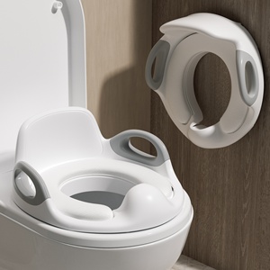 Mon premier siège d'apprentissage de la propreté avec marchepied, coussin doux, dossier ergonomique, antidérapant, adapté aux tout-petits de 1 à 7 ans, OEM - Product Image 1