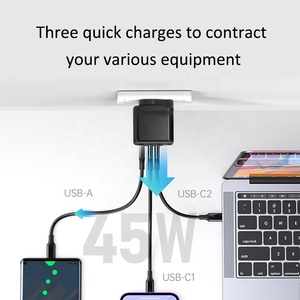 Xách tay USB C Sạc 45W PD loại C sạc điện thoại QC 3.0 pd3.0 Mini tường <span class=keywords><strong>Adapter</strong></span> cho du lịch 30W 22.5W gan <span class=keywords><strong>Adapter</strong></span> OTP - Product Image 5