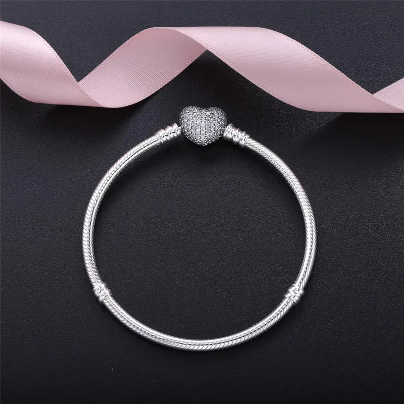 2023 New Fashion Jewelry Moments Schlangen kette Pulsera Charms Armband 925 Sterling Silber Pandor Armreif Schmuck herstellung