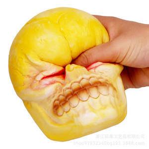 Pu Skull Head Fidget Toy Slow <b>Rebound</b> Stress Relief Decor 14 Years Up Unisex - Product Image 5