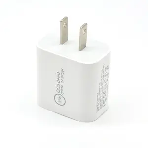 20W Pd En Qc3.0 Multi-Poort Oplader 4 Poorten Reislader Adapter Met Eu Us Au Uk Plug Smartphone