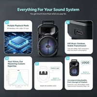 Altavoz RGB de 6.5 Pulgadas de Alta Calidad con Bajos Potenciados, Profesional, Listo para Enviar, Ideal para Jardín, Barbacoas y Eventos, Logotipo Personalizado, Suministro al por Mayor