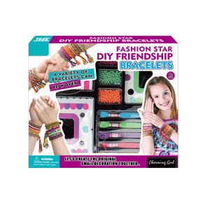Kit de fabrication de bracelets d'amitié DIY Fashion Star avec perles colorées et breloques tissées, ensemble de bijoux pour filles, cadeau créatif pour le jeu - Product Image 3