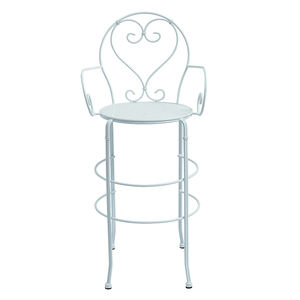北欧白色花园小酒馆凳子餐具家具户外露台酒吧金属高桌椅和2座椅子 - Product Image 6