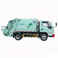Camion compacteur de déchets neuf de 6 m³ 4x2 à chargement arrière, compacteur hydraulique de déchets, camion de transport de déchets municipaux à vendre