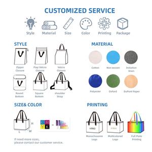 Huahao Hochleistungs-Isolierte Kühltasche Großhandel Premium Vlies-Isolierte Kühltasche mit Reißverschluss für Obst - Product Image 2