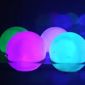 Bolas de brinquedo com led de 30cm, bolas de brinquedo com controle remoto inflável, exterior e com glitter e luz de led 40/60cm, melhor venda, 2023