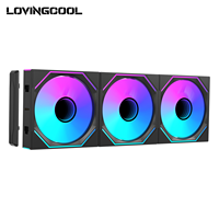 Ventilador ARGB Lovingcool Splicing Building Blocks de 120 mm para Caja de Computadora, Ventiladores de Refrigeración Coloridos para Gamers, Enfriador de CPU, Radiador de PC, Ventiladores para Procesador