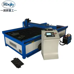 Máquina de corte de mesa resistente rb6015, venda quente, máquina de corte de plasma cnc