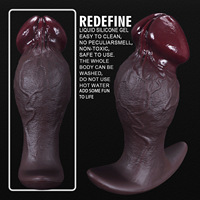 Dildo Gigante Negro Realista de Gran Tamaño, Pene de Silicona, Tapón Anal Extensible, Tapón Anal Extra Grande, Juguetes Sexuales para Adultos para Mujeres y Hombres