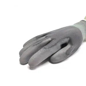 Leenol -1588005 High Quality Customized ESD Palm Fit PU Polyester Gloves For Electronic Products