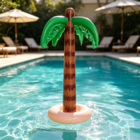Palmier Gonflable Géant de 35 Pouces, Décoration de Plage, Accessoire pour Fête Hawaïenne, Anniversaire Tropical, Fête de Jardin ou à la Piscine