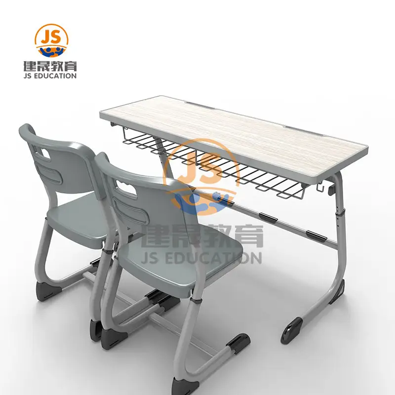 L. Médico marca Escola móveis MDF mesa do estudante e cadeira assentos duplos