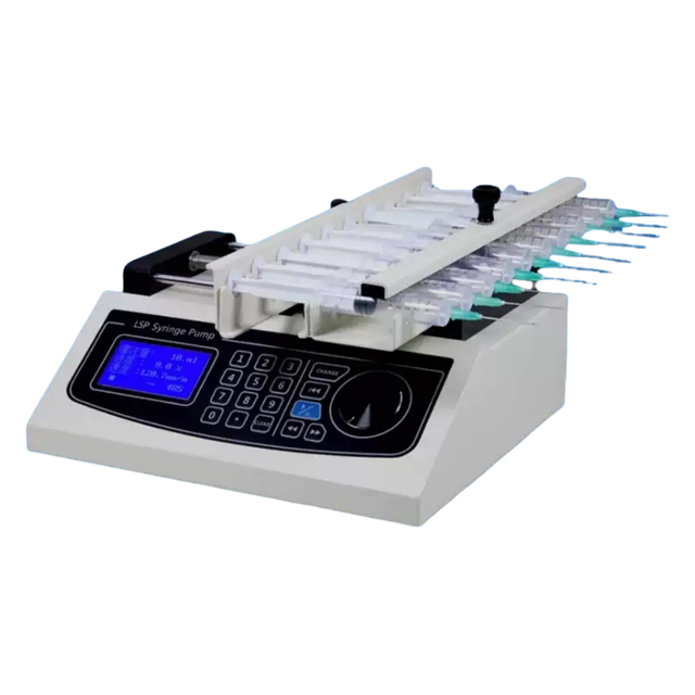 Microfluidic Electronic Syringe Pump for Laboratory Use Aluminum Alloy Construction OEM Customizable Touch Screen Control