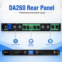 Amplificateur numérique 600W double canal 4 ohms avec écran LCD et audio haute résolution pour système de sonorisation DJ et subwoofer à montage en rack
