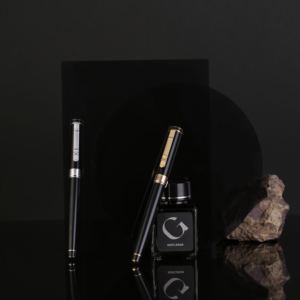 Conjunto de Canetas Tinteiro Personalizadas com Logo, Estojo de Veludo, Cartuchos Recarregáveis, Kits Promocionais para Feiras de Negócios OEM - Product Image 5