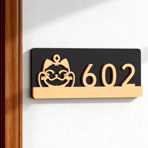Plaques de Porte Modernes Créatives en Acrylique Résistantes à l'Eau pour Hôtels, Appartements et Usage Familial - Personnalisables et de Luxe - Offre Spéciale - Product Image 3