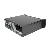 Harga grosir 19 inci 4bay hotswap 3U rak industri Mount pendek kedalaman 390mm Server Case