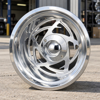 Jantes personnalisées en aluminium usiné 17 18 20 22 pouces 17x11 18x11 20x11 5x5 5x127 chromées polies avec trous dissimulés pour Chevrolet C10 C1500 Impala