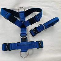 Harnais pour chien en nylon robuste de haute qualité, faible MOQ, boucle en métal à dégagement rapide, rembourrage doux, collier tactique pour chien, ensemble laisse et harnais
