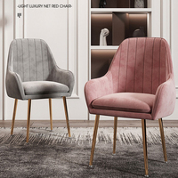 Nouvelle arrivée : chaise de salle à manger convertible en acier inoxydable argenté avec revêtement en velours pour hôtel, restaurant, maison, parc et salle de sport