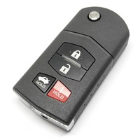 Llave Inteligente de Repuesto de 4 Botones, Negra, 433mhz, 315mhz, 80 Bits, Chip 4D63, Control Remoto para Auto, Entrada sin Llave, para Cerrajeros