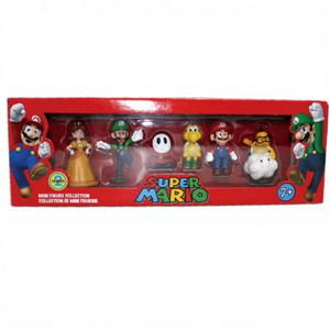 Nouvelles figurines de jouets promotionnels créatifs Super <span class=keywords><strong>Mario</strong></span> Green Dragon, lot de 6, ornements en boîte, poupées - Product Image 6