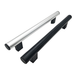Kenop Lemari Aluminium Alloy LS415 XUKUN, Hitam, Bentuk Persegi, Model T-Bar, untuk Lemari Tangga, Lemari Pakaian, Lemari, dan Laci, Heavy Duty CNC - Product Image 1
