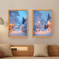 Lampe de table personnalisée avec cadre LED pour peinture lumineuse, boîte à lumière 3D pour photos d'anime de Noël, impression UV, peinture originale