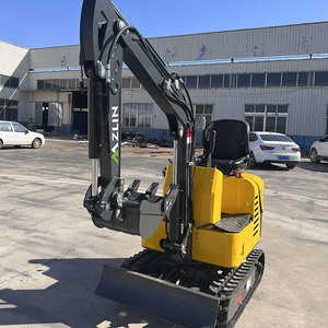 Mini-excavatrice chenillée jaune de Chine, 0,8 tonne, équipement de construction à moteur sur chenilles - Product Image 3