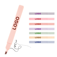 Surligneur créatif Macaron multicolore en forme de bâton, stylo en plastique, impression publicitaire personnalisée, papeterie pour étudiants