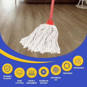 Recharge <span class=keywords><strong>de</strong></span> tête <span class=keywords><strong>de</strong></span> balai serpillère en coton <span class=keywords><strong>humide</strong></span>, en plastique, blanc lotus, durable, hautement absorbant et écologique, <span class=keywords><strong>pour</strong></span> sols domestiques, vente directe usine à prix réduit - Product Image 3