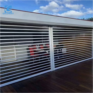 Puerta de Garaje Transparente de Aluminio con Persiana Enrollable Automática de Policarbonato y <span class=keywords><strong>Vista</strong></span> Completa - Product Image 1