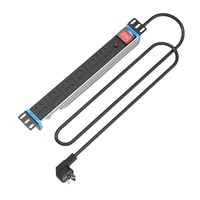 Gabinete de servidor de sala de datos Fuente de alimentación 27U 42U 47U Rack PDU 6 8 10 vías 10A 16A Enchufe universal UE AU EE. UU. Adaptador