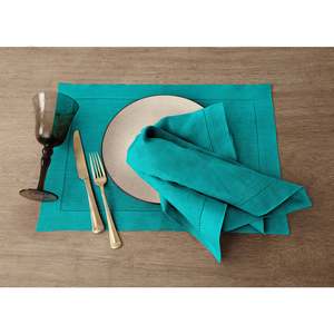 Linen Hemstitch <b>Placemats</b> Featuring Clean Woven Finish for Event Rental Companies in Banquet Service - Product Image 1