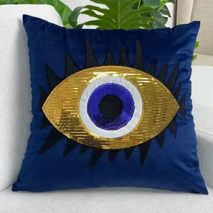 Throw Pillow Set Evil Eye Throw Pillows Midnight Blue Accent PillCushionsows Home Decor