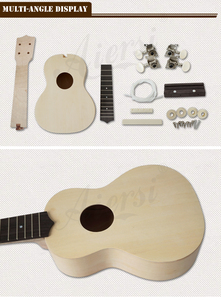 China Aiersi marca Basswood Diy <span class=keywords><strong>ukelele</strong></span> Kits guitarra pequeña para niños estudiantes principiantes cuerpo de Uke blanco OEM/ODM instrumentos musicales - Product Image 4