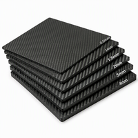 Plaque en fibre de carbone laminée renforcée personnalisée, finition tissée 3K, épaisseur 6 mm – Meilleures ventes
