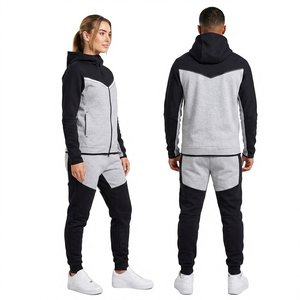 Survêtement unisexe personnalisé, tenue de sport pour la course et l'entraînement, vêtements décontractés d'hiver, jogging OEM 100% coton respirant et écologique, le meilleur - Product Image 2