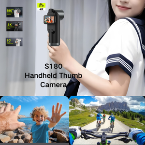 S180 4K Handheld <b>Camera</b> with a 180-degree Rotatable Lens Suitable for Various Outdoor Activities - Product Image 3