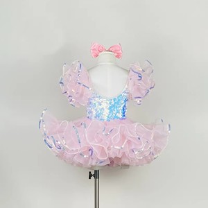 Robe de danse <span class=keywords><strong>tutu</strong></span> <span class=keywords><strong>multicolore</strong></span> pour enfants, robe de ballet pas chère, jupe <span class=keywords><strong>tutu</strong></span> bouffante pour tout-petits, entraînement de compétition, en stock - Product Image 3