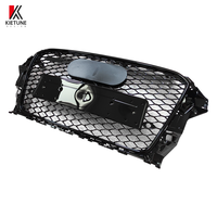 Grille en nid d'abeille style RS3, plastique noir brillant, Audi A3 2013-2015, kit de carrosserie sport pour mise à niveau de voiture