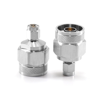 Adaptador RF XINQY de Precisión, Conector Coaxial N Macho a SMA Macho a Hembra, de CC a 18000MHz, Latón Niquelado, VSWR 1.20:1
