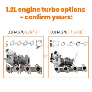 Turbocompresor MaXpeedingrods para <span class=keywords><strong>Seat</strong></span> Altea / Ibiza <span class=keywords><strong>Leon</strong></span> <span class=keywords><strong>1</strong></span>.2 TSI 1197ccm 77KW 105PS 03F145701R NUEVO para VW Beetle para Audi - Product Image 5