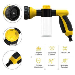 Hot Selling Pet Cleaning & Grooming Product, 8 <b>Spray</b> Modes Plastic <b>Dog</b> Bathing <b>Spray</b> Gun, Garden Hose Nozzle with Pet Bath Brush - Product Image 4