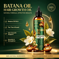 Sérum Capillaire Intensif à l'Huile de Batana en Gros avec Buse de Précision, Huile Fortifiante pour le Cuir Chevelu pour le Traitement des Bords Clairsemés