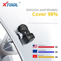 Capteur TPMS universel XTOOL TS100 2 en 1 433 MHz et 315 MHz, pince à valve en métal et caoutchouc pour moteurs et véhicules multimarques