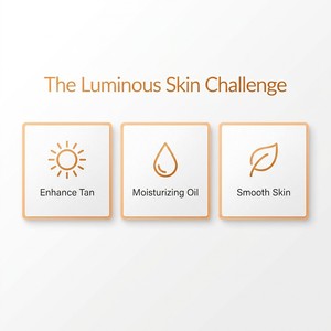 Huile Accélératrice de Bronzage Douce OEM/ODM, Marque Privée, Autobronzant Végétalien, Huile Scintillante Corps & Visage au Beurre de Coco et de Cacao - Product Image 2