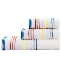 Ensemble de serviettes de bain 100% coton, pour le visage, style européen oriental, lot de 3 pièces, grande et petite taille, 50x90cm